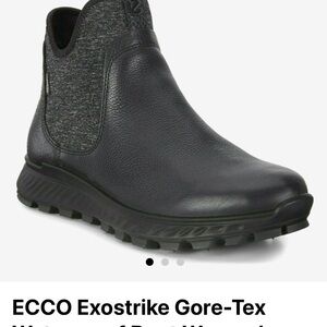 Ecco Exostrike Gore-Tex Black Ankle Boots